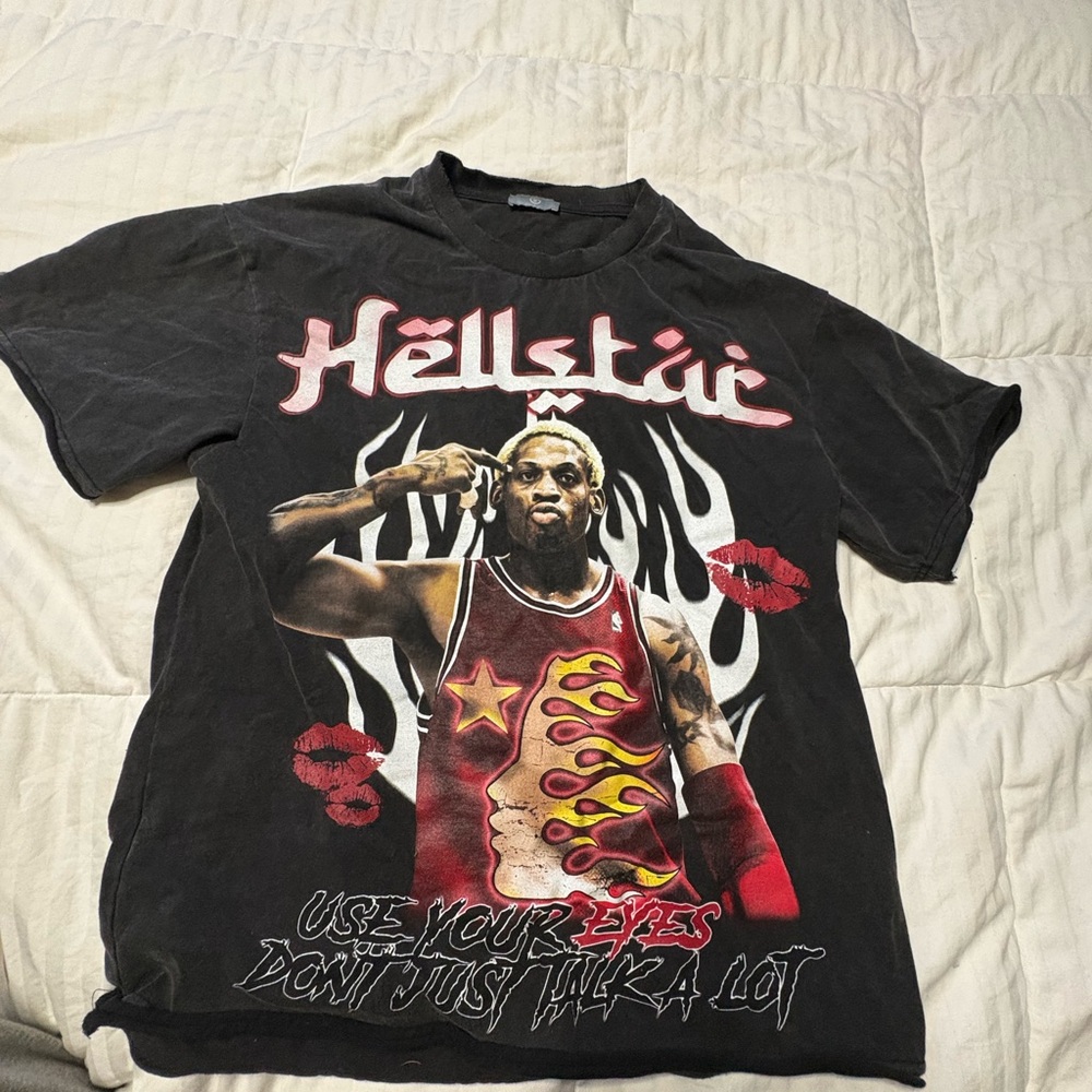 Hellstic Black Graphic Tee